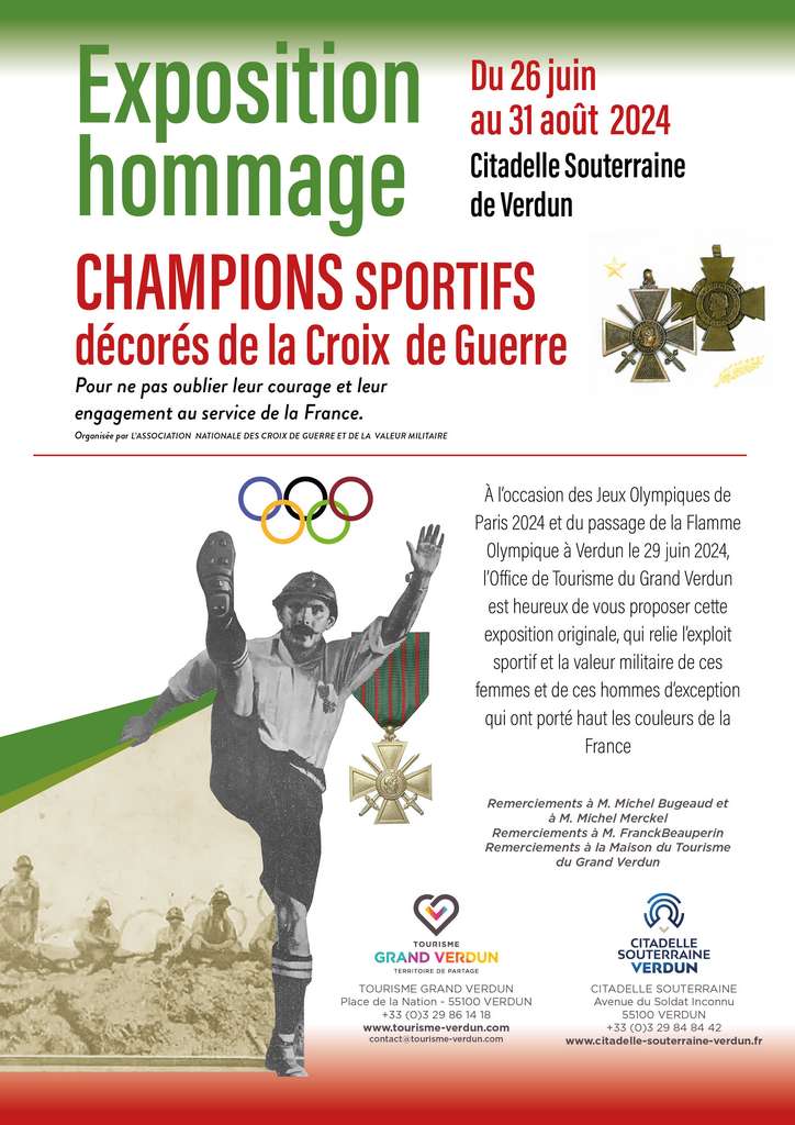 Exposition Champions sportifs décorés de la croix de guerre