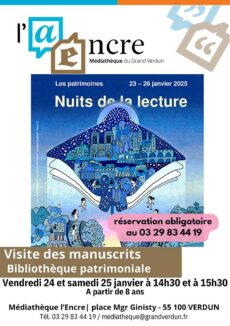 Nuit de la Lecture – Visite des manuscrits