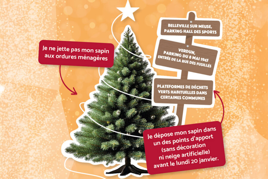 Opération broyage de sapin de Noël