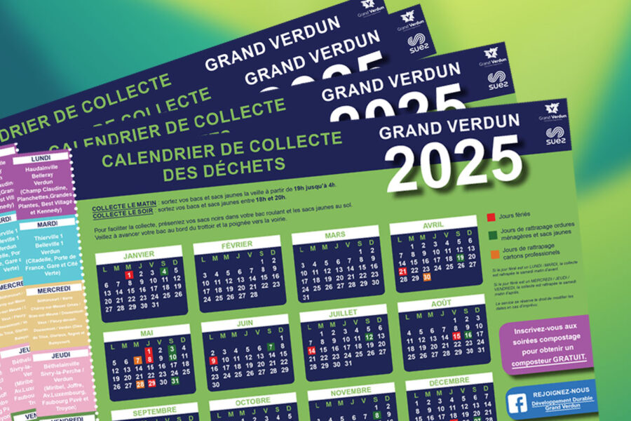 Calendrier de collecte des déchets 2025