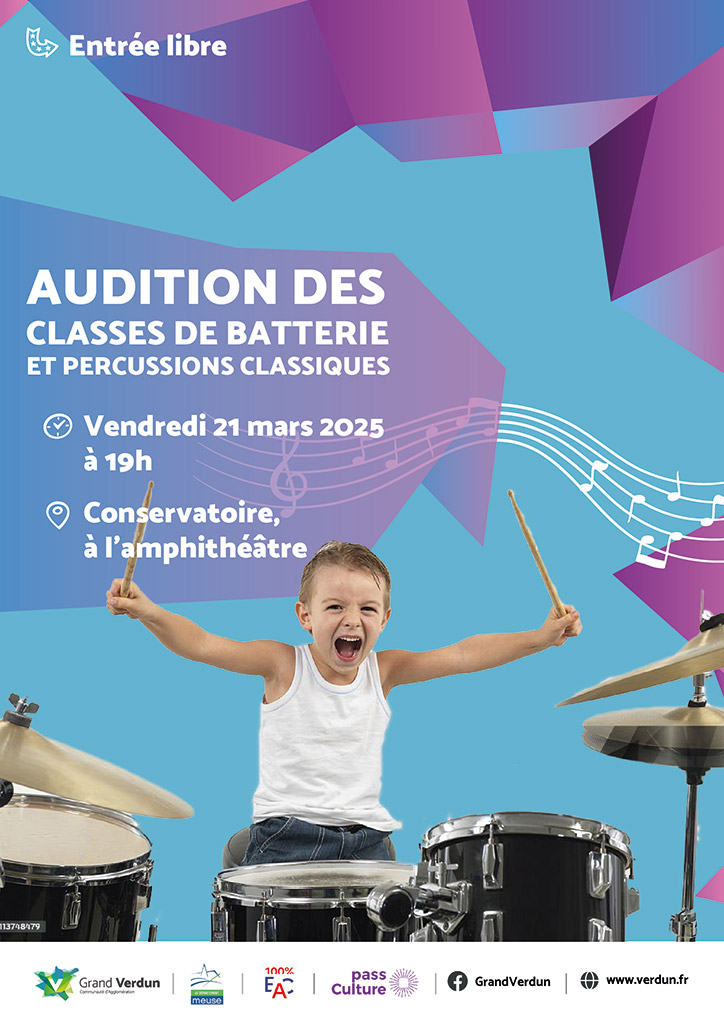 Audition des classes de Batterie et Percussions